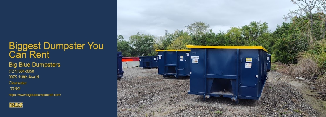 Big Dumpster Rental Prices