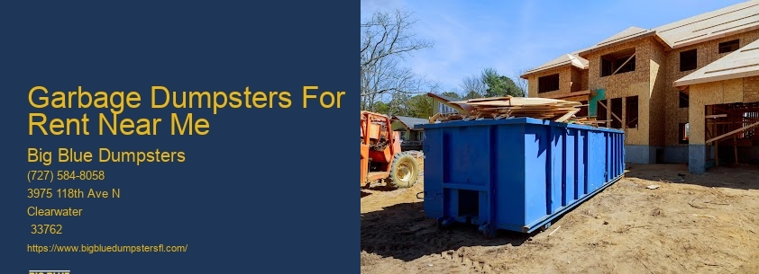 Big Dumpster Rental Prices